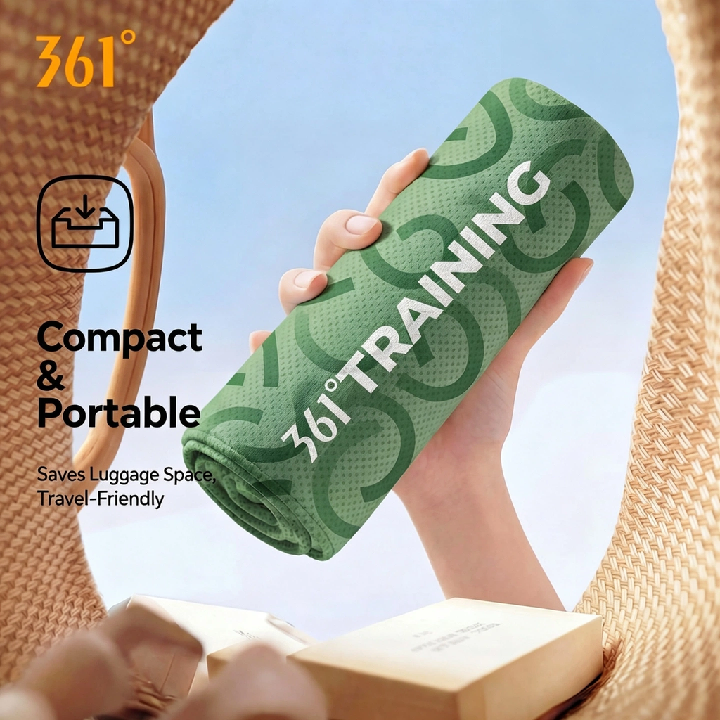 361° Cooling Sports Towel, 7A Antibacterial Quick‑Dry Sweat Towel for Swimming Running Fitness Cycling`