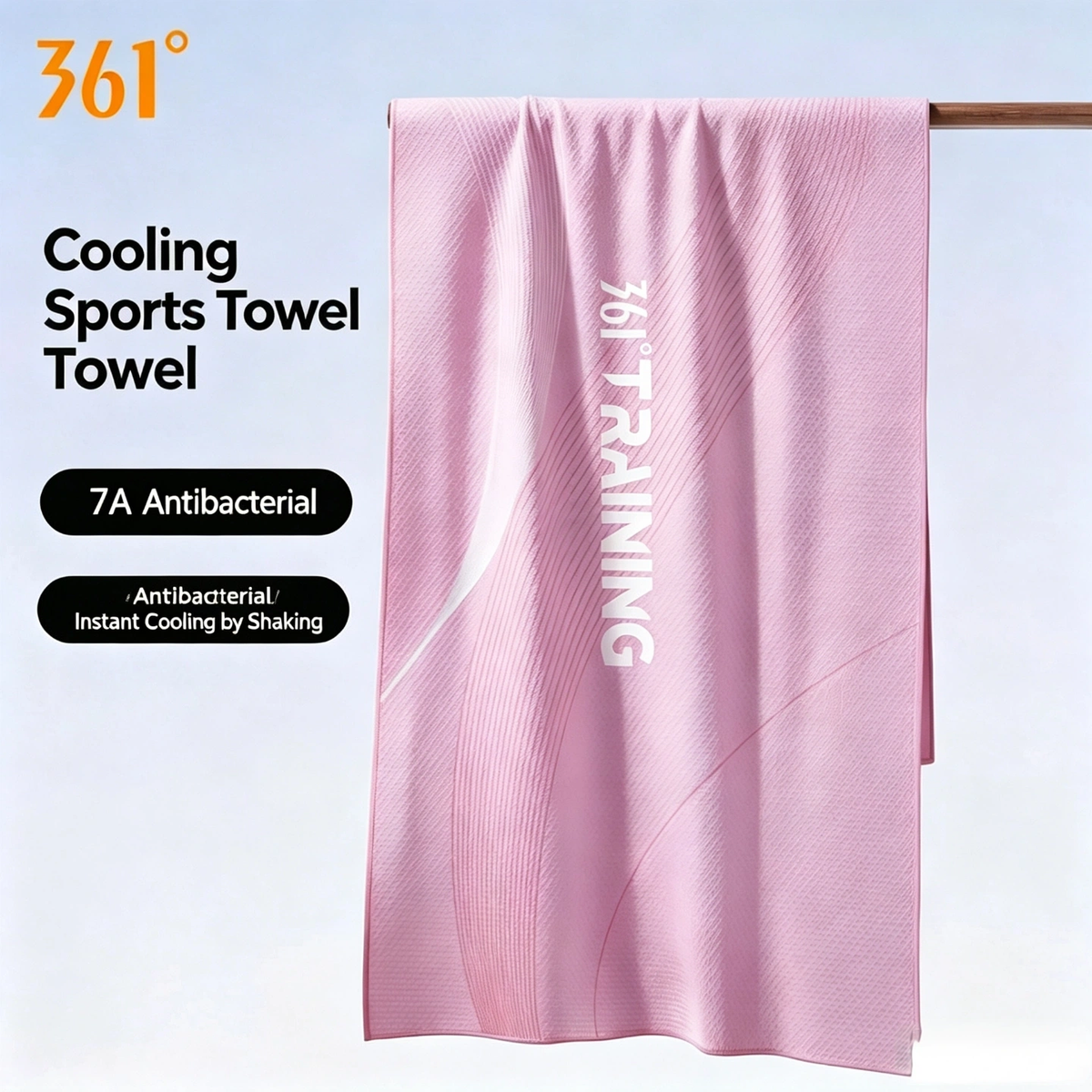 361° Cooling Sports Towel, 7A Antibacterial Quick‑Dry Sweat Towel for Swimming Running Fitness Cycling`