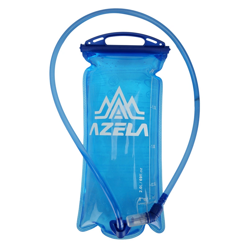 AZELA 2L Hydration Bladder, BPA-Free Water Reservoir with Leakproof Bite Valve Tube for Hiking Backpack Cycling Camping