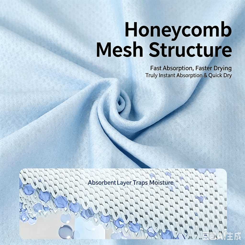 Cooling Sports Towel, Quick Dry Honeycomb Mesh Sweat Towel for Running, Hiking, Gym & Outdoor Activities